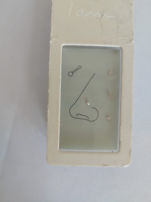 پیرسینگ بینی نقره