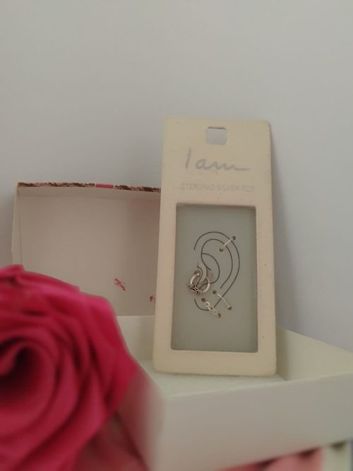 ست گوشواره و پیرسینگ نقره