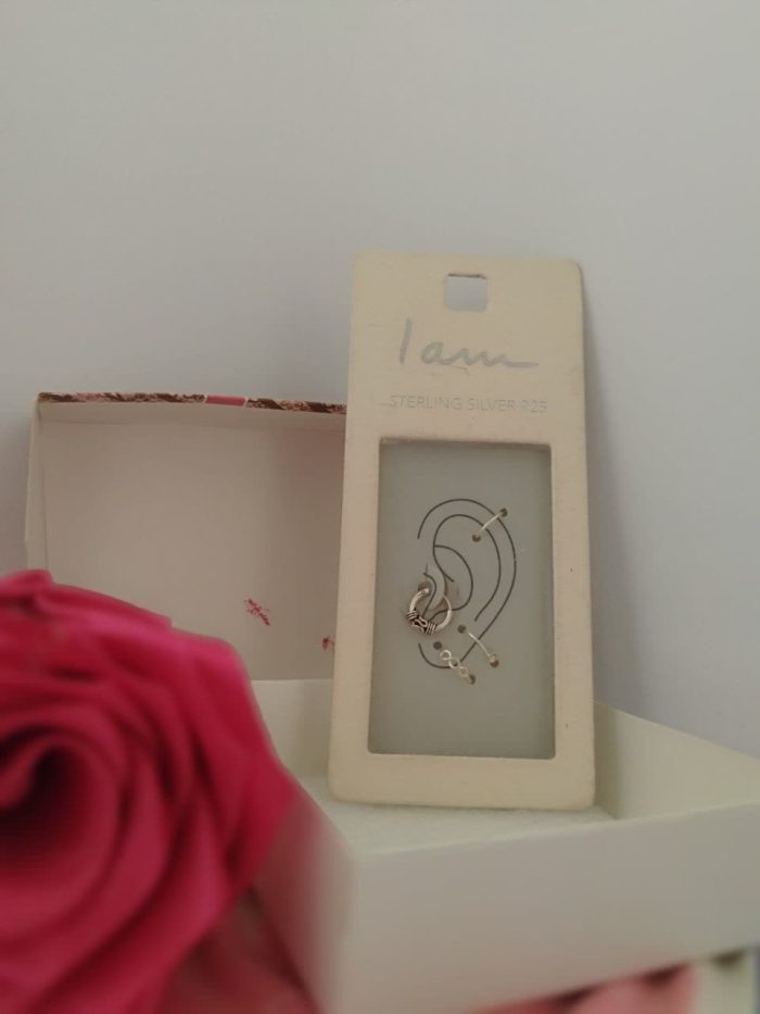 ست گوشواره و پیرسینگ نقره