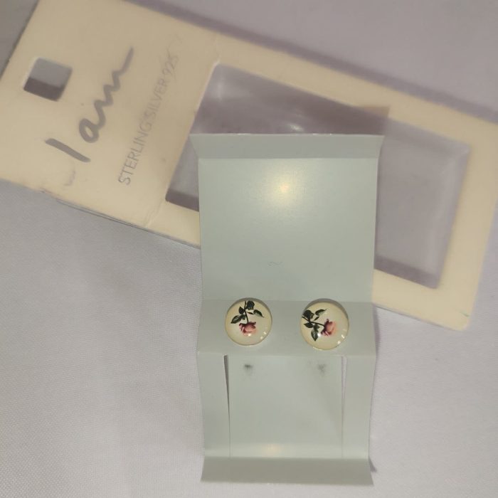 گل گوش نقره طرح رز