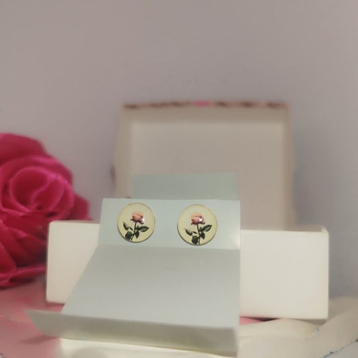 گل گوش نقره طرح رز