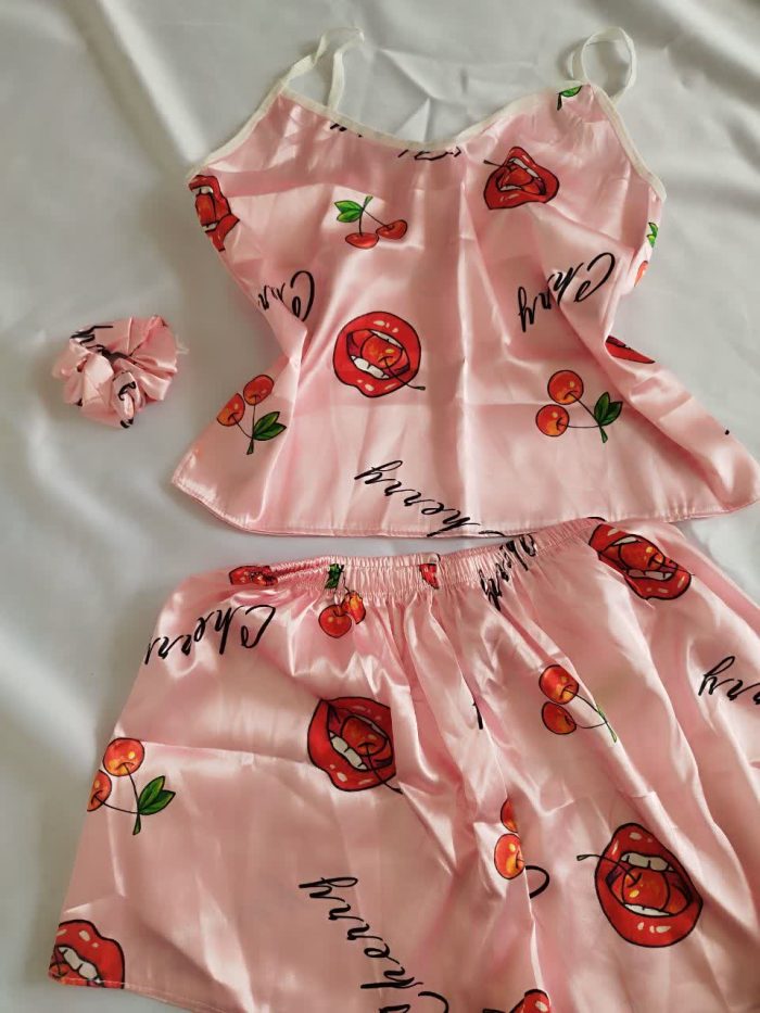 ست ساتن طرح لب